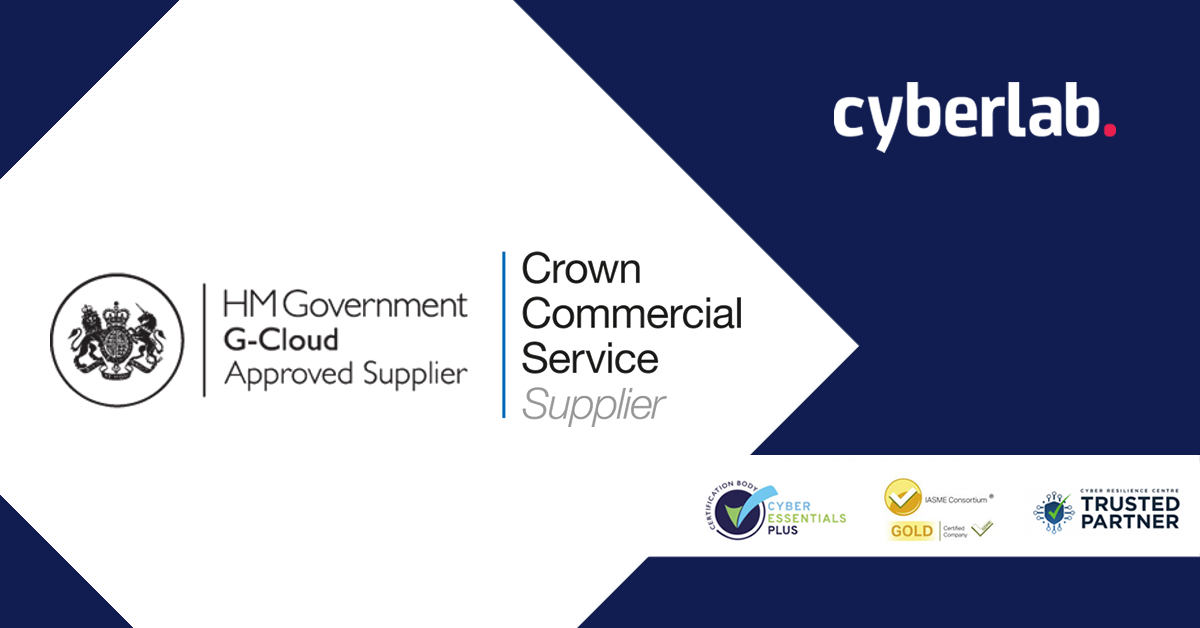 Cyberlab named as an approved supplier on HM Government G-Cloud 12 Framework